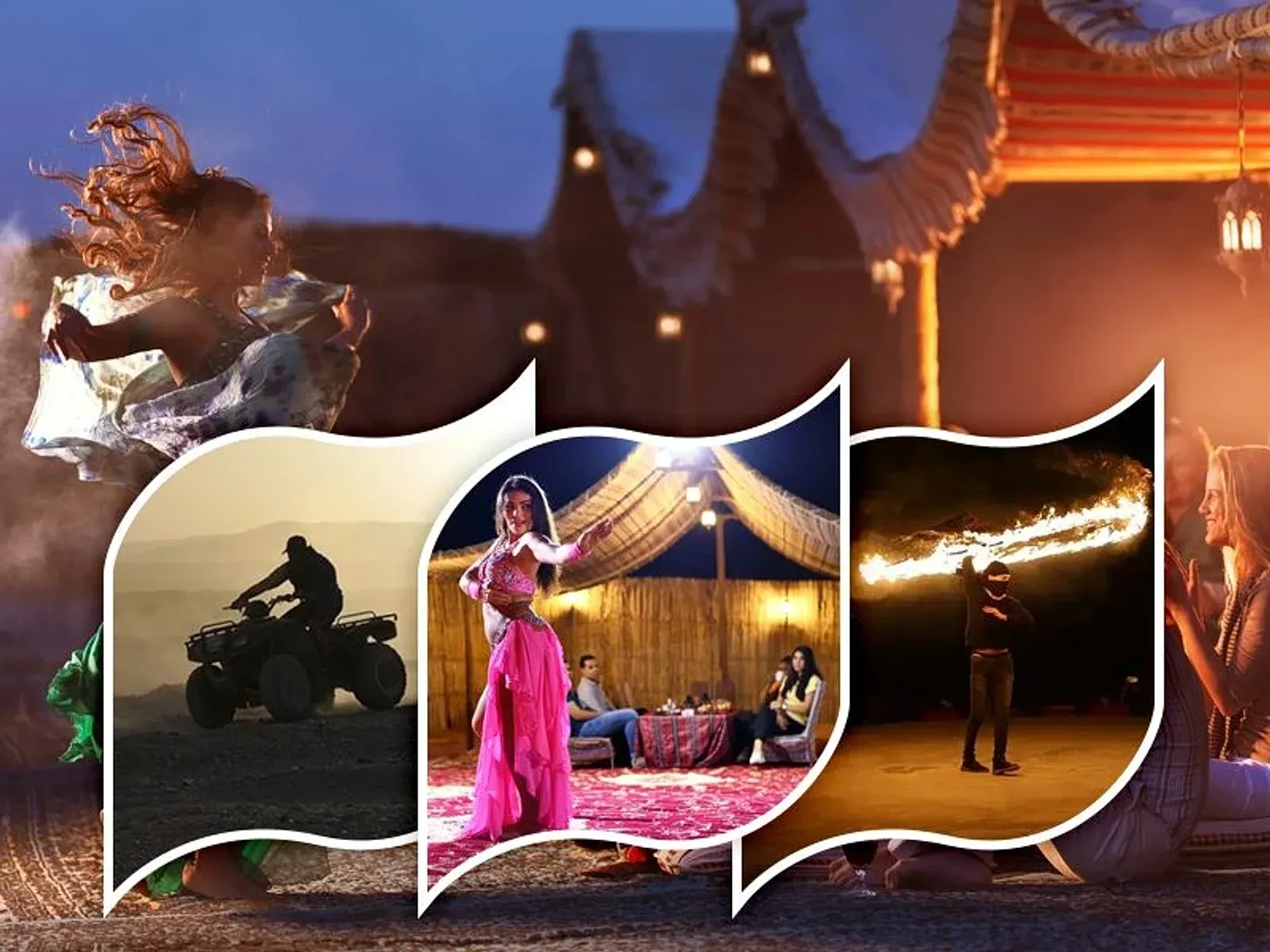 Classic Evening Desert Safari with BBQ Dinner + 30 Min ATV Quad Bike